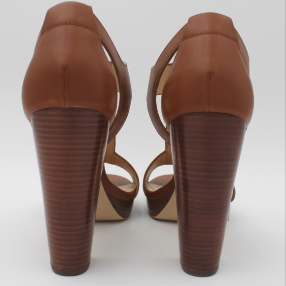 Michael Kors Leather Sandal, Saddle Brown (Size 7.5M, NWT) - Picture 7 of 9